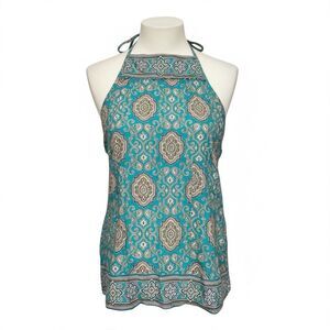 VERA BRADLEY BIB APRON W/ POCKETS TOTALLY TURQUOISE RETIRED NWT
